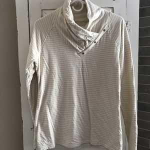 Columbia Sportswear Cream Cowl Neck Sweatshirt